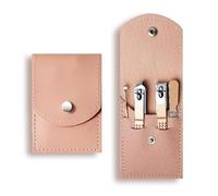 4 unids/set cortaúñas Set cremallera cortauñas manicura Lima oreja Pick ceja Clip uñas tijeras cuidado de uñas Kit de herramientas, ACE127