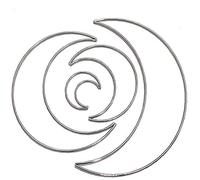 4 Unids/Set Dream Catcher Hoop Metal Mald Crescent Macrame Craft Hoop Solded Hoop Diy Accesorios Hecho a Mano