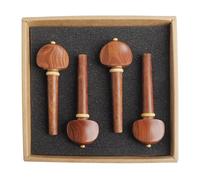 4 unids/set eje de afinación de madera maciza de caoba accesorios de instrumentos musicales de cuerda piezas de herramientas de reparación y mantenimiento
