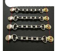 4 unids/set extensores de chaleco de motocicleta rider biker Chainmail para chaleco de motocicleta chaqueta hombre mujer motero botones hebillas extensores-corto