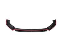 4 Unids/Set G30 Labio Delantero Coche Parachoques Delantero Divisor Labio Spoiler Difusor Cubierta Protectora Compatible Con BMW G30 G31 G38 Sport 2017-2023 Kit de Cuerpo(21-23 Black-Red)