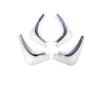 4 Unids/set Guardabarros Negro Mate Fibra Carbono ABS Modelo Energía Guardabarros De Coche Para Tesla Para Modelo Y VNRQJLSN(Blanco)