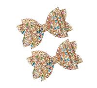 4 unids/set hecho a mano Mini 6cm lentejuelas lazos pinzas for el cabello for brillo lindas horquillas pasadores diarios accesorios for la cabeza para Tocados(Color12)