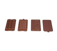 4 unids/set innovador patrón molde silicona chocolate molde herramienta para hornear para panadería casera