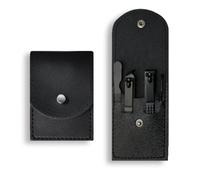 4 UNIDS/SET Juego de cortaúñas con cremallera Cortaúñas Lima de manicura Oreja Clip para cejas Tijeras para uñas Kit de herramientas para el cuidado de uñas, ACE128