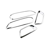 4 Unids/set Manija Puerta Interior Coche Cubierta Cuenco Pegatina Embellecedora Para Ford Para Fiesta MK7 2009-2014 Accesorios Para Automóviles FRTRRGVUVXP(Plata)