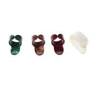 4 unids/set nuevo plástico 1 pulgar + 3 dedos uñas guitarra púas conjunto