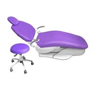 4 unids/set unidad de cubierta silla Dental PU cuero elástico protector impermeable funda asiento odontología Funda protectora completa para sillón dental(Color 3)