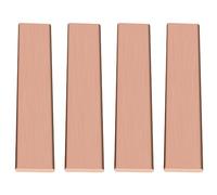 4 unids T2 barra plana de cobre barra recta varilla 105 mm x 20 mm x 3 mm para equipos eléctricos uso industrial chip de computadora refrigeración tira sólida hoja de metal