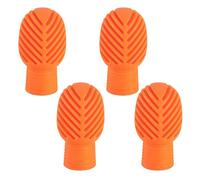 4 unids tambores silenciosos silicona baquetas punta amortiguador percusión accesorios para la práctica de tambores silenciosos