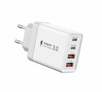 4 USB C Cargador Rápido 40W PD & USB A Type C Carga Rapida Cargador Pared Enchufe Cabezal Cargado Movil Universal Adaptador Corriente para iPhone Samsung Huawei Xiaomi HTC LG Motorola Honor iPad Etc