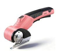 4 V Tijera Eléctrica Inalámbrica con 2 Cuchillas Autoafilables,Tijeras Eléctricas Multifuncionales para Materiales Como Tela, Cuero, Alfombras y Plástico