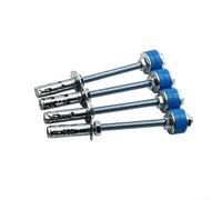 4 varillas de amortiguación de vibraciones M8 M10 de acero al carbono, tornillos silenciosos de reducción de ruido para aire acondicionado central HVAC montaje en techo (M10)