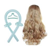 4 varillas rizadoras sin calor, cinta de satén suave reutilizable, verde menta