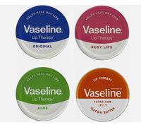 4 vaseline lip balm Petróleo Jalea 20g, Original, Coco Manteca, Alo Veraand Rosy