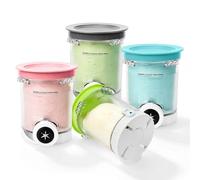 4 vasos Creami Swirl para Ninja Swirl by CREAMi - Recipiente para máquina de helados y helados, recipiente de 16 oz para Ninja NC700 NC701EU Serie, sin BPA, apto para lavavajillas
