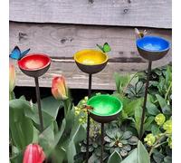 4 vasos de abejas para jardín de abejas sedientas, estación de riego de abejas, taza para beber insectos de abeja, comedero de agua de abeja, decoración de jardín