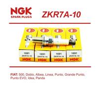 4 Velas Para Mito Grande Punto 500 Panda Ypsilon Qubo 1.2 1.4 Poder Natural