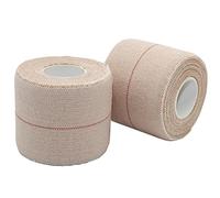 4 vendajes adhesivos elásticos, 5 cm x 4.5 pulgadas, cinta adhesiva para ataduras de rugby para tobillos, rodillas, codos, extra fuerte, no se desgarra (piel)