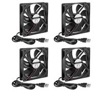 4 ventiladores de refrigeración USB sin escobillas de 120 mm x 25 mm CC 5 V ventilador de refrigeración silencioso 12025 mini ventilador de computadora para electrodomésticos pequeños de repuesto