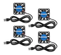 4 ventiladores de refrigeración USB sin escobillas de 40 mm x 10 mm CC 5 V CC 4010 mini ventilador de computadora para electrodomésticos pequeños de repuesto