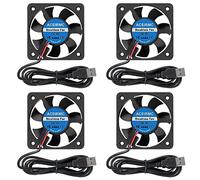 4 ventiladores de refrigeración USB sin escobillas de 50 mm x 10 mm CC 5 V 5 V, mini ventilador de computadora 5010 para pequeños electrodomésticos, repuesto de la serie