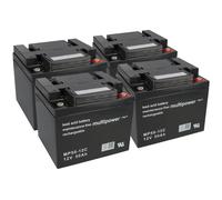 4 X 12V 50Ah Plomo AGM Multipower