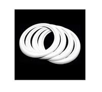 4 X 16" ATLAS Anillo de Pared Blanco Atlas, Juego de corbatas de cara Blanca
