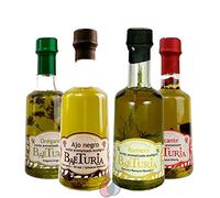 4 x 250 ml Aceite de Oliva Virgen Extra ecológico aromatizado marca Baeturia