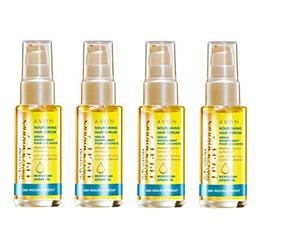 4 x Aceite de argán marroquí sin tratamiento capilar + Vit E 360° Nutritivo 120 ml Avon