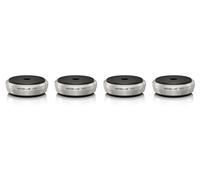 4 x Amortiguador Viablue UFO XL Plata 50325 Amortiguador Vibratorio 300 Kg po...