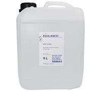 4 x Aqua Bidest Agua de laboratorio, especialmente pura, 5 L