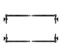 4 X Banda de Ángulo 800 x 300 x 50 + Abrazadera 16MM Tiras Bisagras para Puertas