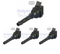 4 x bobina de encendido DELPHI para TOYOTA COROLLA Kombi (_E11_), COROLLA VIII