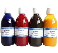 4 X Botes DE 250ML DE Tinta DE SUBLIMACIÓN. Compatible con IMPRESORAS EPSON DE 4 Colores BRAMACARTUCHOS (Pack de 4 Colores)