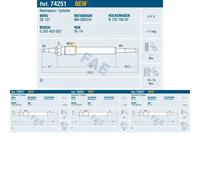 4 x Bujía de precalentamiento FAE para AUDI, MITSUBISHI, SEAT, SKODA, VW A3 8P,