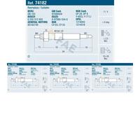4 x Bujía de precalentamiento FAE para OPEL ASTRA F, ASTRA F Kombi (T92), ASTRA