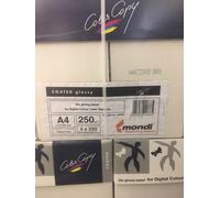 4 X Cada 250 Blate Color Copia Laserdruckpapier Coated Glossy, 250g A4