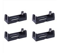 4 x carcasa de plástico para pilas de botón CR123A de 3 V, color negro