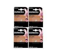 4 x Duracell 371/370 SR920 con óxido de plata (4 blísters de 1 batería) 4 pilas