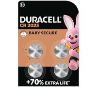 4 x Duracell CR 2025 con litio (1 blíster de 4 pilas) 4 pilas