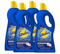 4 x Emulsio La cera fácil abrillantadora para todos los suelos protege de la suciedad - 4 frascos de 775 ml cada uno