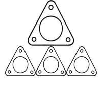 4 x Junta del tubo de escape BOSAL