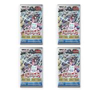 4 x Justice Hunters Booster - 1ª edición [Inglés] | 9 cartas por booster | Nuevos arquetipos y cartas de fusión | Con protección de envío Heartforcards®