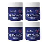 4 x La Riche Directions Semi-Permanent Hair Color Bote de 100 ml (Neon Blue)