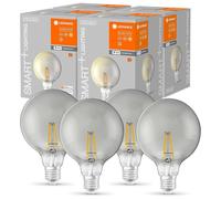 4 x Ledvance LED Smart+ Filamento Globe 6W=44W Vidrio Esmerilado 2500K WiFi
