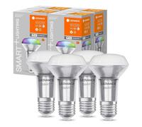 4 x Ledvance LED Smart+ R63 Reflector 4,7W E27 RGBW 2700-6500K WiFi