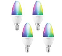4 x Ledvance LED Smart+ Vela 4,9W = 40W E14 RGBW 2700K-6500K WiFi Dimmable