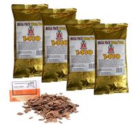 4 x Levadura Turbo 1410 - 390g + Virutas de Roble - Para 100L de Mosto, Levadura para Vodka y Alcohol, Fermentación al 20% en Solo 6 Días