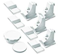 4 x NEVEQ Cerraduras magnéticas para niños para el Cuidado de la Seguridad del bebé y la protección de los niños (4 cerraduras y 1 Llave). No se Necesitan Herramientas.